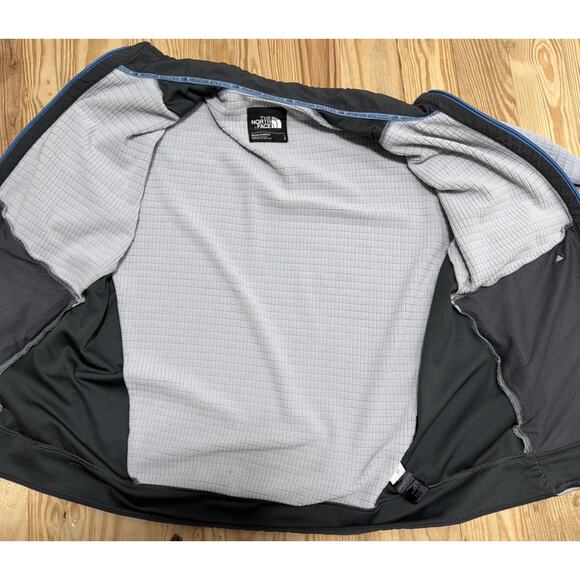 North Face Mountain Athletic Jacket Mens L Full Zip Thermal Fleece Lined Gray - Picture 6 of 7